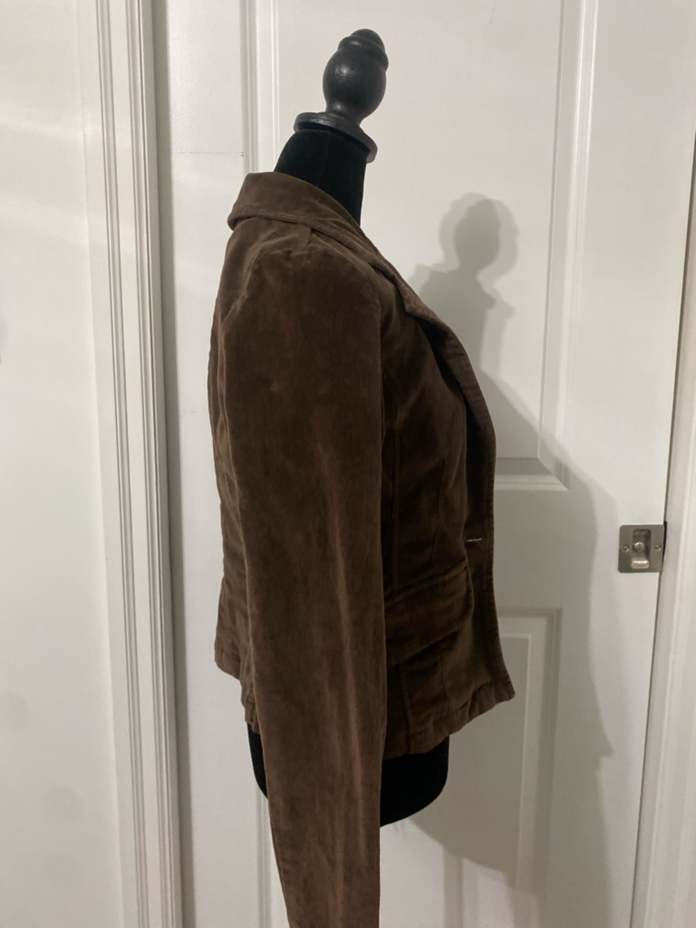 Vintage 90s Classic Brown Women's Suede Jacket - Picture 3 of 4